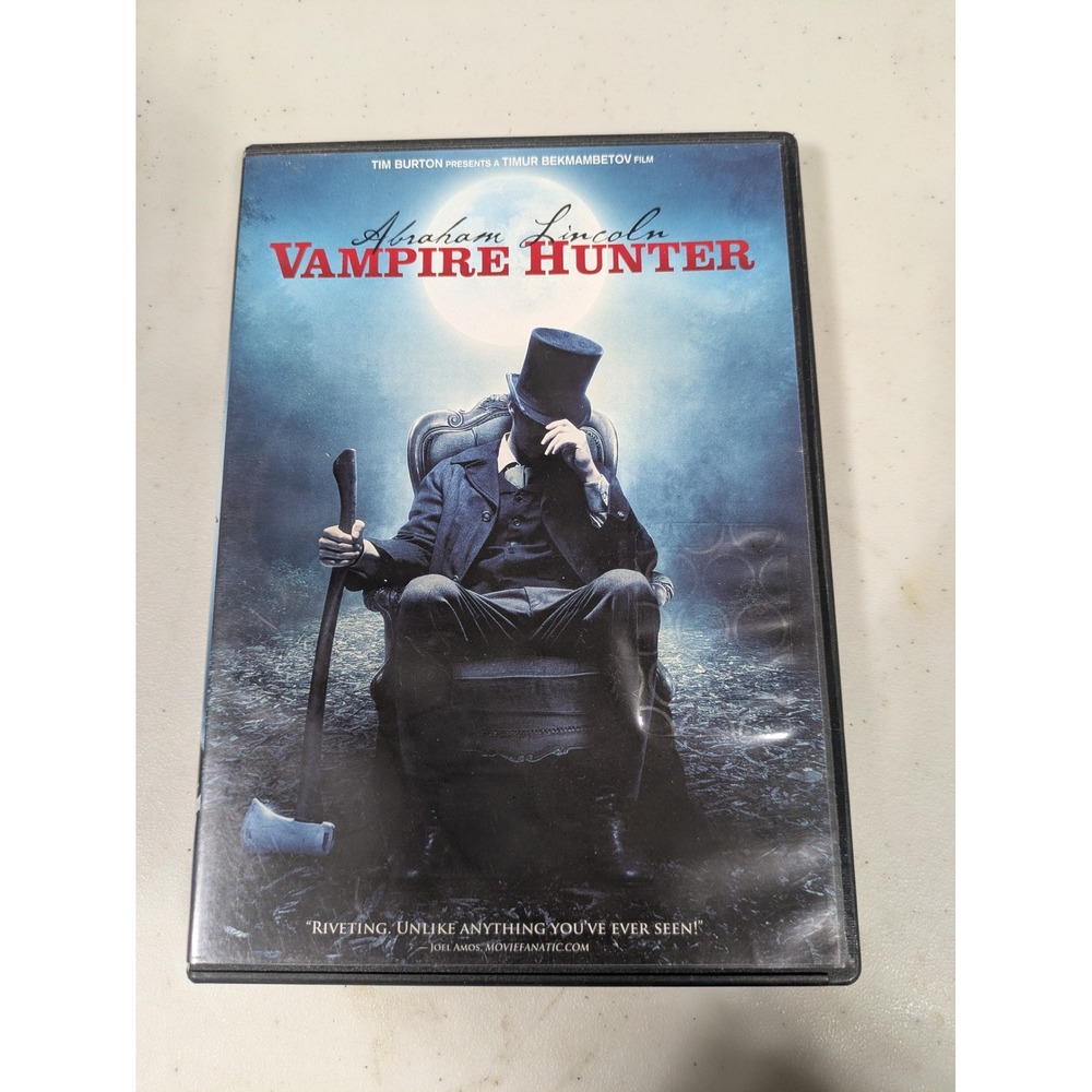 Abraham Lincoln Vampire Hunter DVD 2012 Tim Burton Action Horror Movie